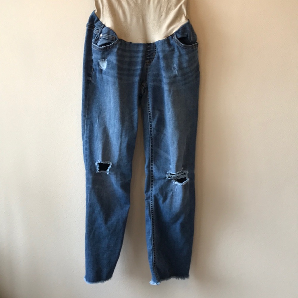 Jessica Simpson Maternity distressed jeans